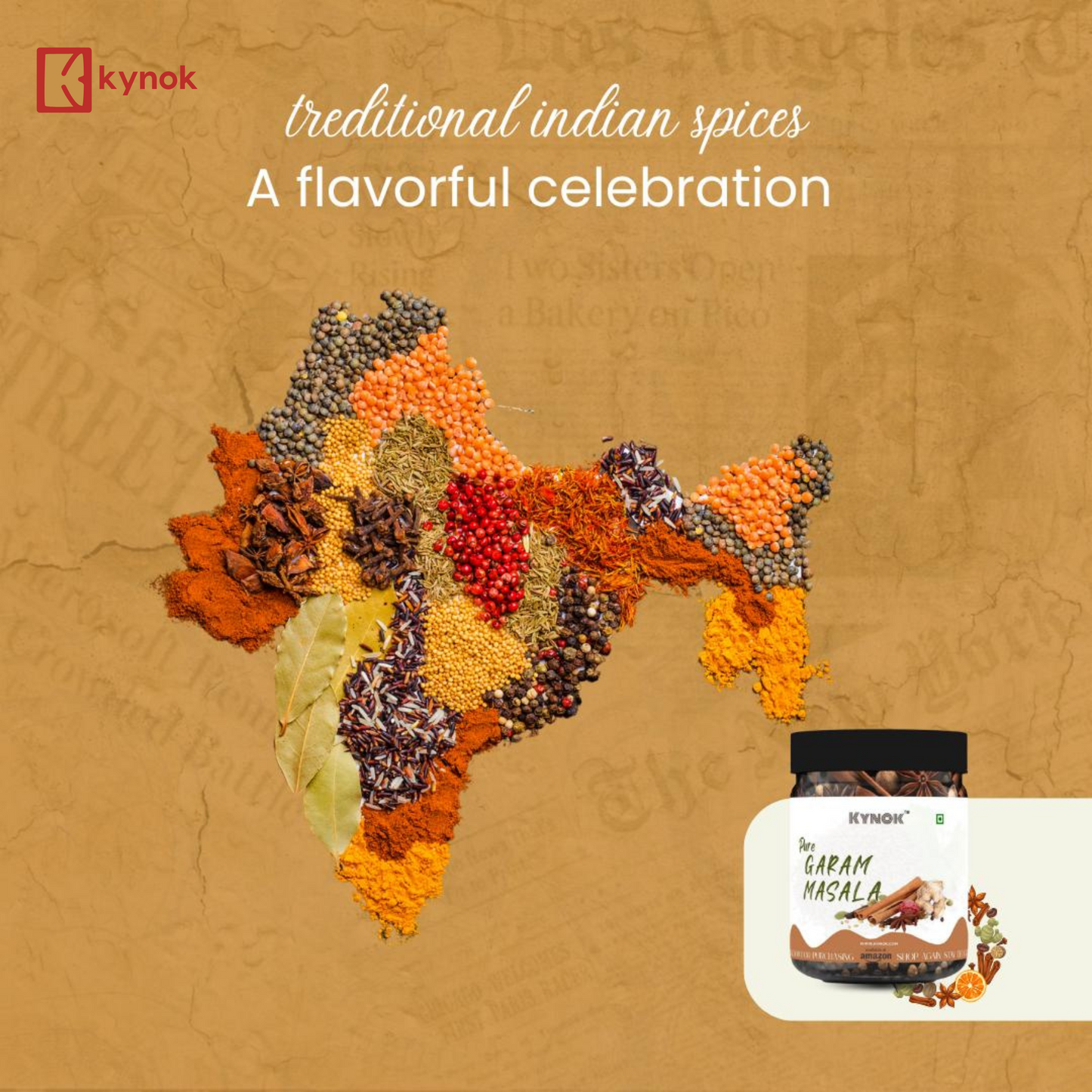 KYNOK Whole akha garam masala 200 gm